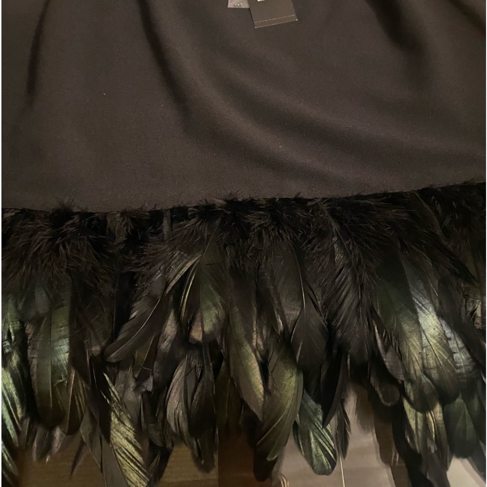 (NWT)🛍️NICOLE BY NICOLE MILLER 10 YR ANNIV SLEEVELESS BLOUSE-FEATHER TOP SZ LRG - Picture 6 of 14